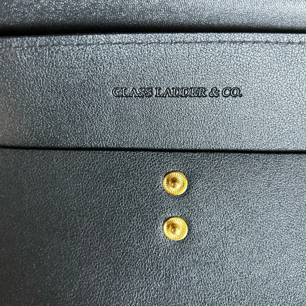 Glass Ladder & Co. Megan Portfolio - Black Vegan Leather - Picture 2 of 8